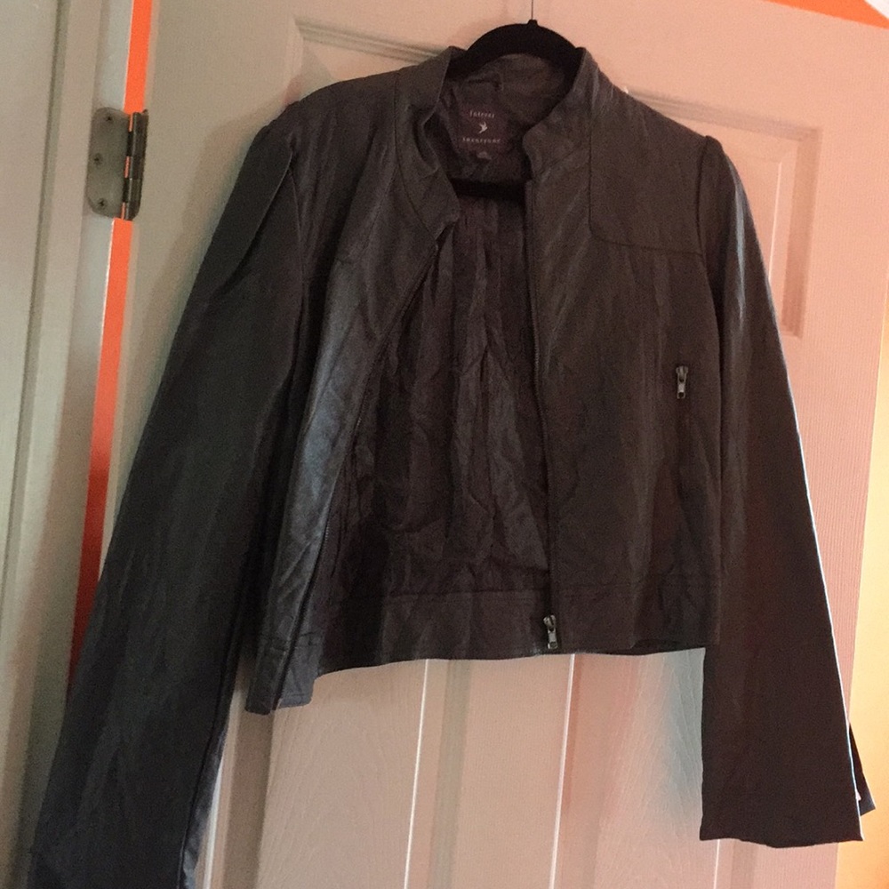 Charcoal motorcycle jacket